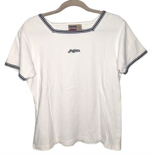 Vintage Cleveland Indians MLB Chief Wahoo women's short sleeve top size XL